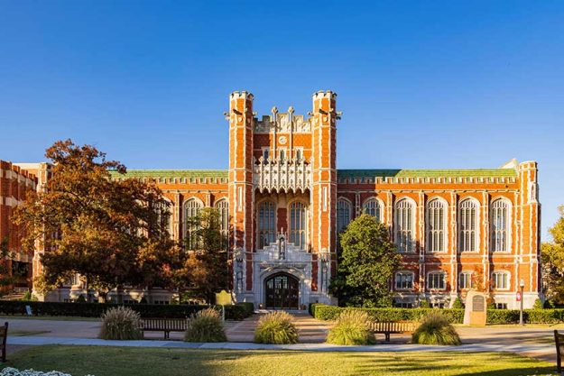 Exterior view of the Bizzell Memorial Library Exterior view of the Bizzell Memorial Library