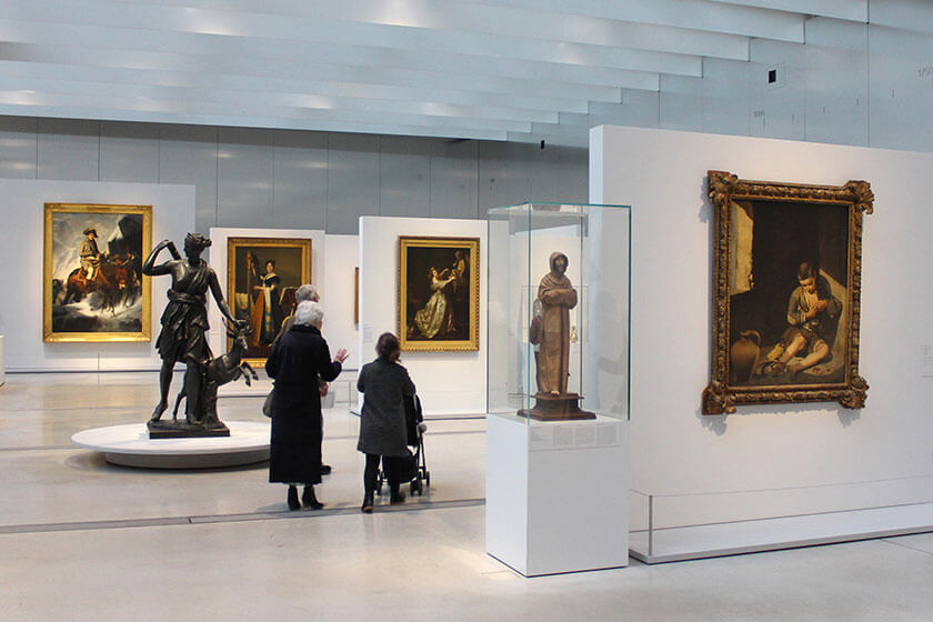 Lens, France - january. 18, 2019 : The Gallery of Time in the Louvre-Lens Museum in north of France