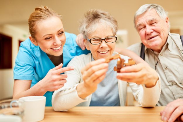 Nursing Ms cared for seniors with dementia Skilled Nursing Vs Assisted Living: What's The Difference?