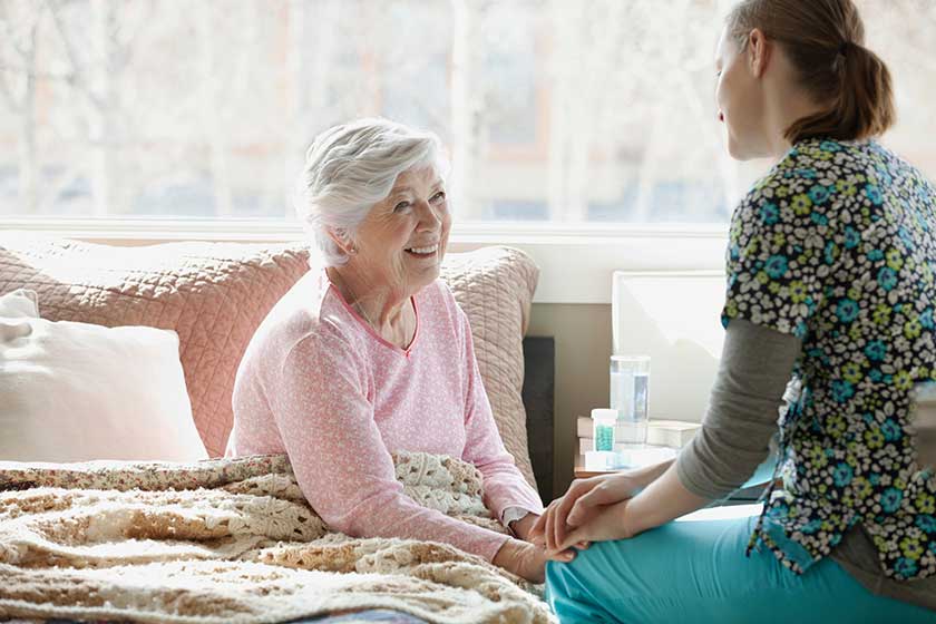 homecare nurse and elderly patient homecare nurse and elderly patient