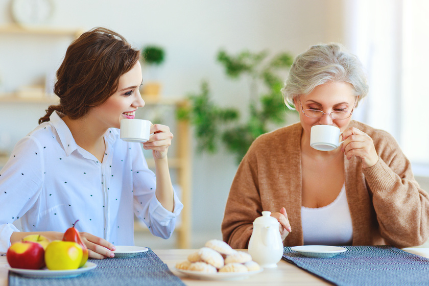 happy family two generations old mother and adult daughter How Assisted Living Homes In Webster, TX Can Promote Independence For Its Residents