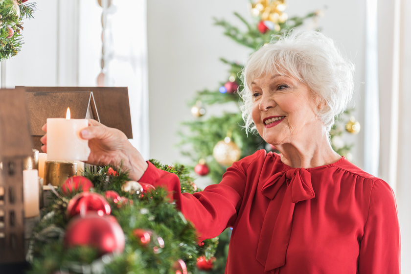 Elegant senior lady is preparing for New Year How Active Adult Communities Texas Makes New Year's Eve Safe