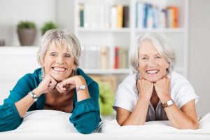 Two elderly women