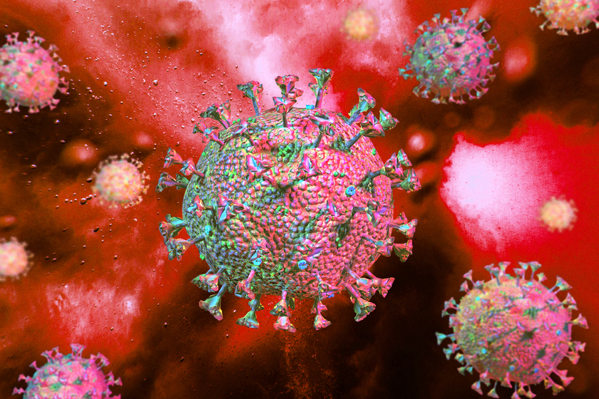 Corona virus scene with detailed structure. 3D rendering. Understanding Infection Control Standards In Assisted Living Communities