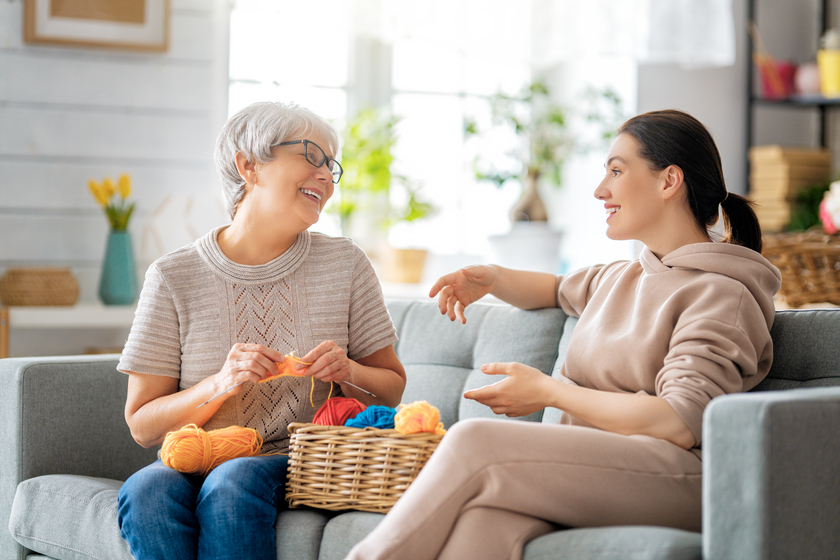 mother and her adult daughter Fulfilling The Dream Of Affordable Independent Living For Seniors In Chipley, TX