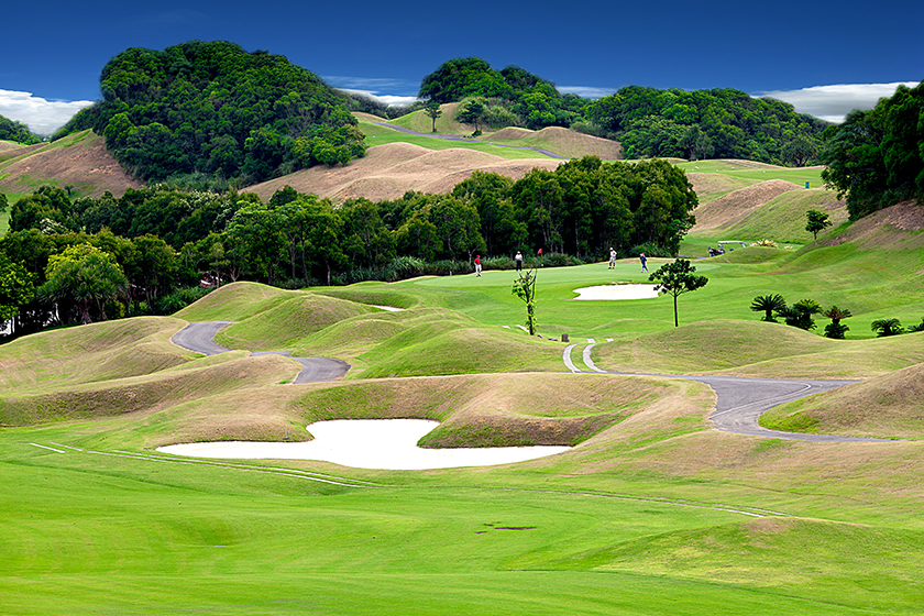 Golf place with nice green