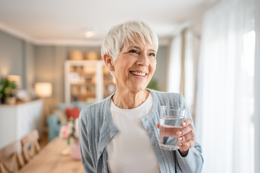 Close up portrait of one senior woman with short hair happy smil How To Escape from Summer Heat While Staying in Independent Living Apartments in Fort Worth, TX