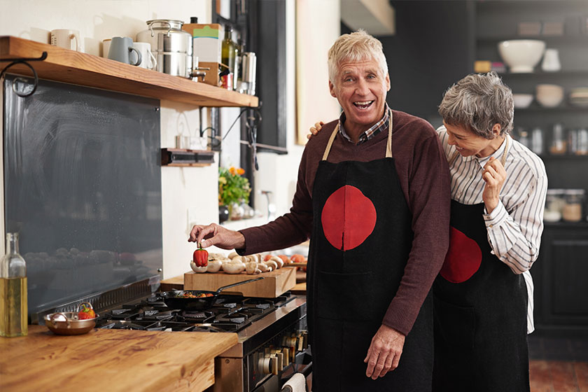 Maybe some pepper kick happy mature couple having fun while