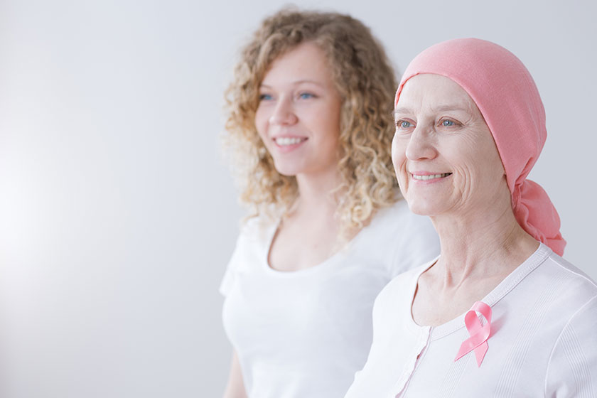 Supporting mother battling breast cancer Supporting mother battling breast cancer