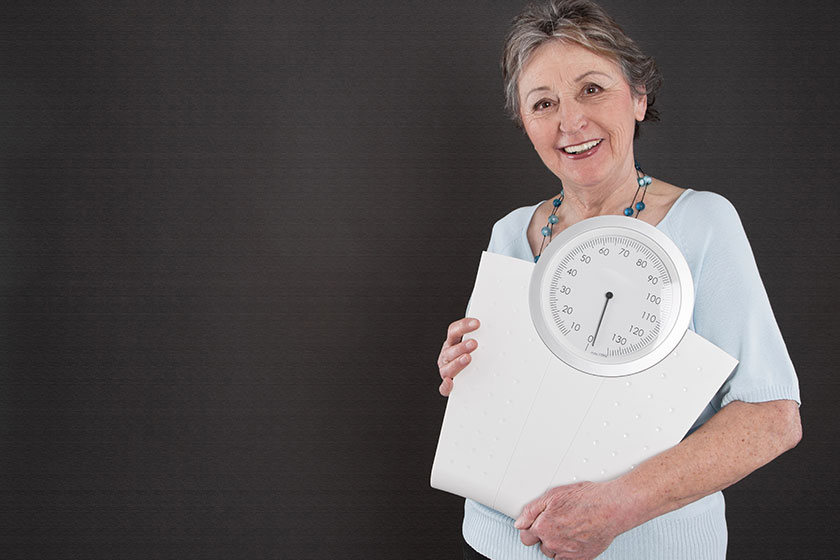 elderly lady with scales elderly lady with scales