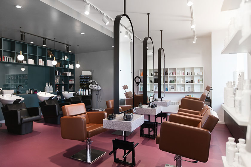 Hairdresser and makeup artist workplaces in one room Hairdresser and makeup artist workplaces in one room