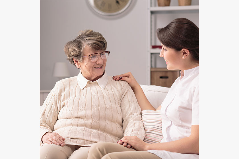 Supportive young woman