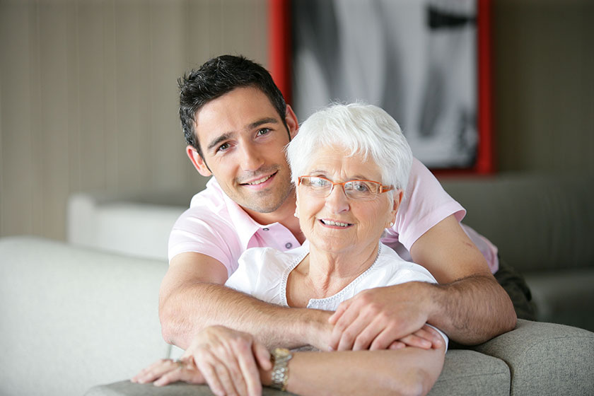 Grandson and grandma