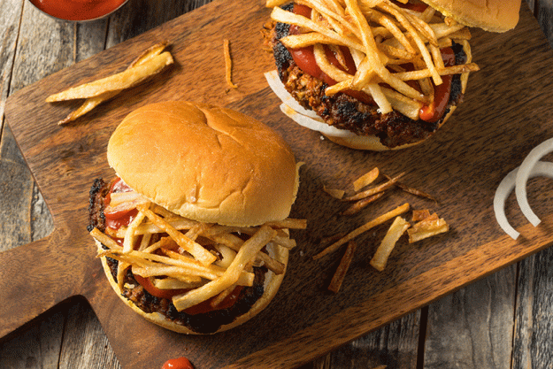 homemade cuban fritas hamburger