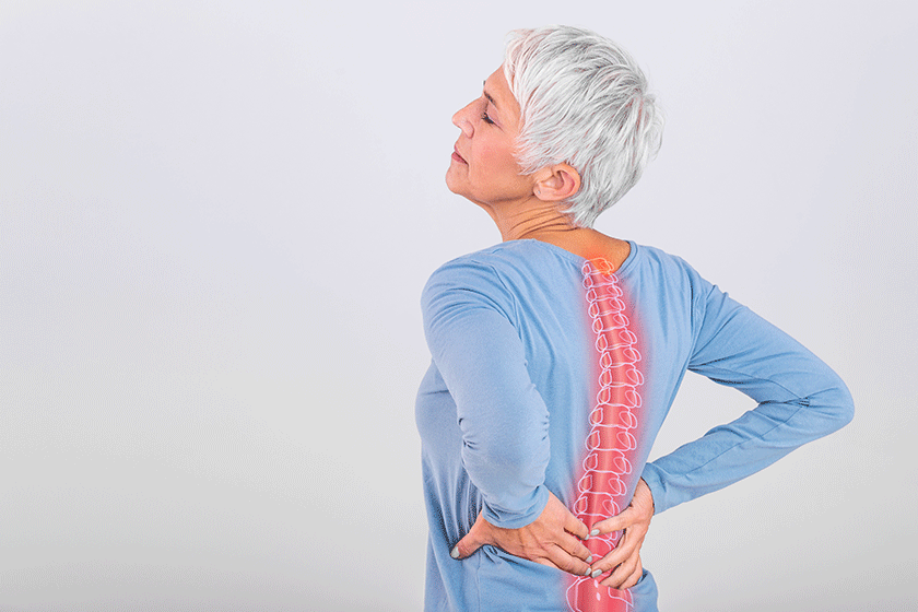 matur woman suffering lower back pain mature woman resting back