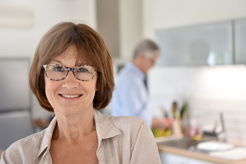 smiling mature woman smiling mature woman