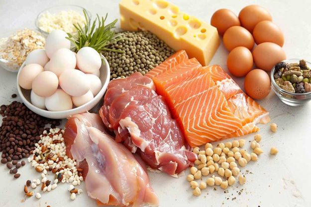 healthy food groups white background