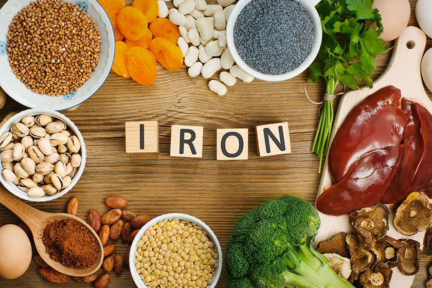 Collection iron rich foods liver buckwheat eggs parsley leaves dried Collection iron rich foods liver buckwheat eggs parsley leaves dried