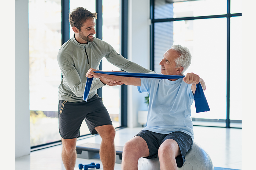 routine has been good young male physiotherapist