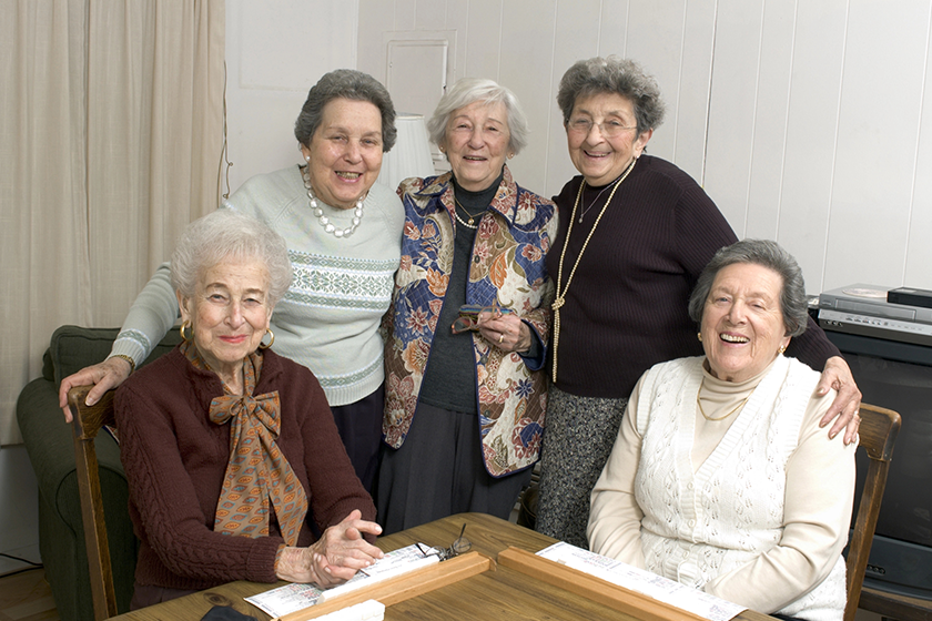 senior woman at the game table senior woman at the game table