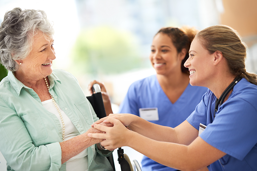 let know theres anything you need two attractive female nurses