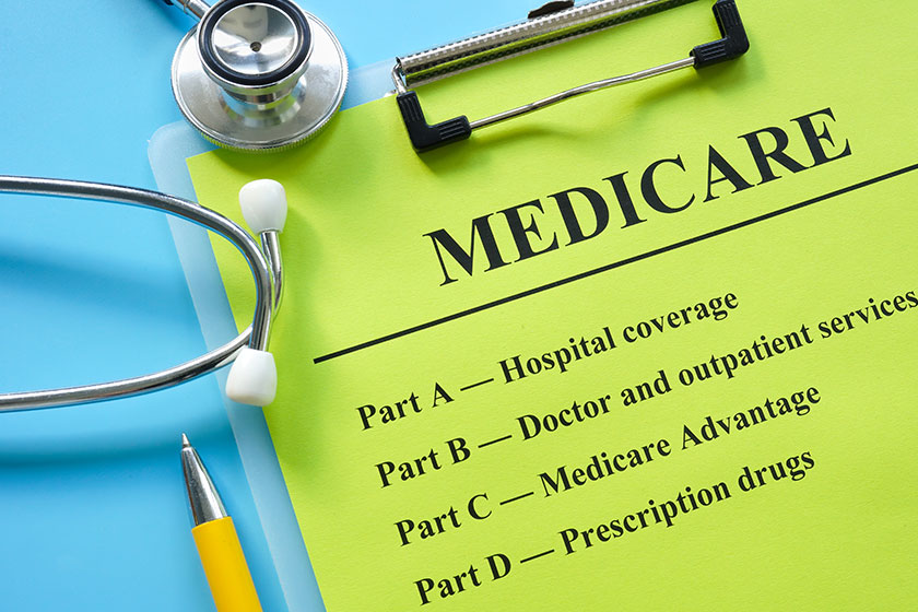 Papers types medicare insurance stethoscope