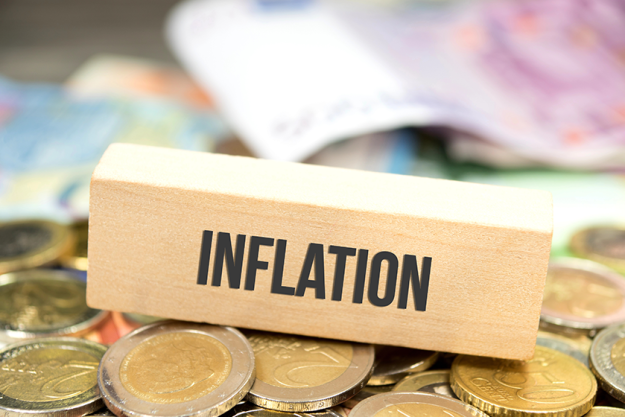euro bills coins inflation