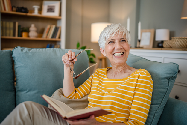 one woman mature senior caucasian female pensioner