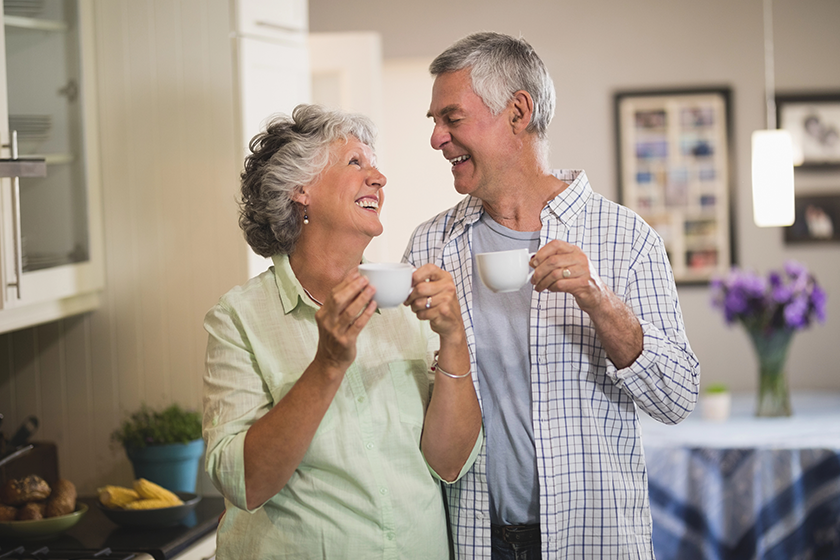 senior couple drinking coffee senior couple drinking coffee