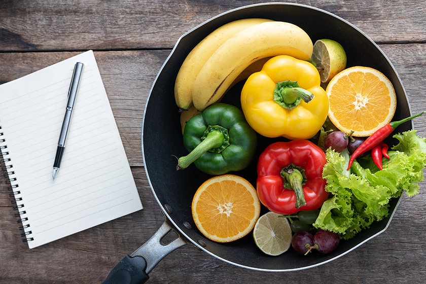 fresh vegetables fruits fitness dinner