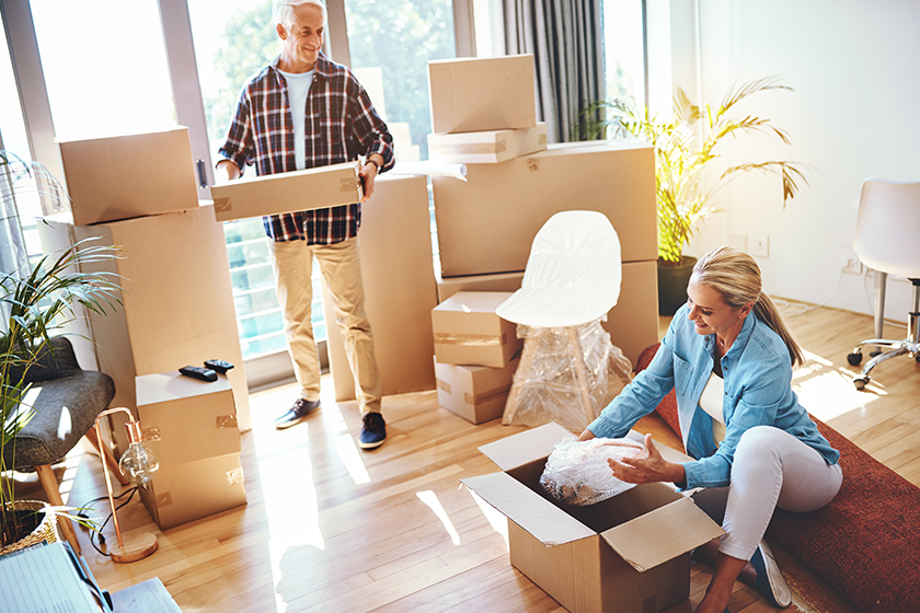 teamwork makes moving day work mature couple packing teamwork makes moving day work mature couple packing