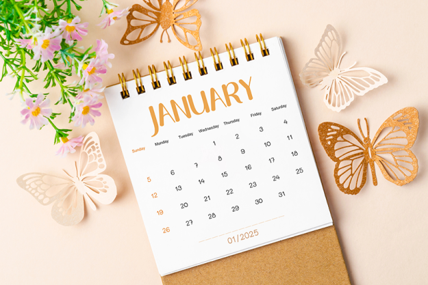 january 2025 desk calendar paper butterfly january 2025 desk calendar paper butterfly