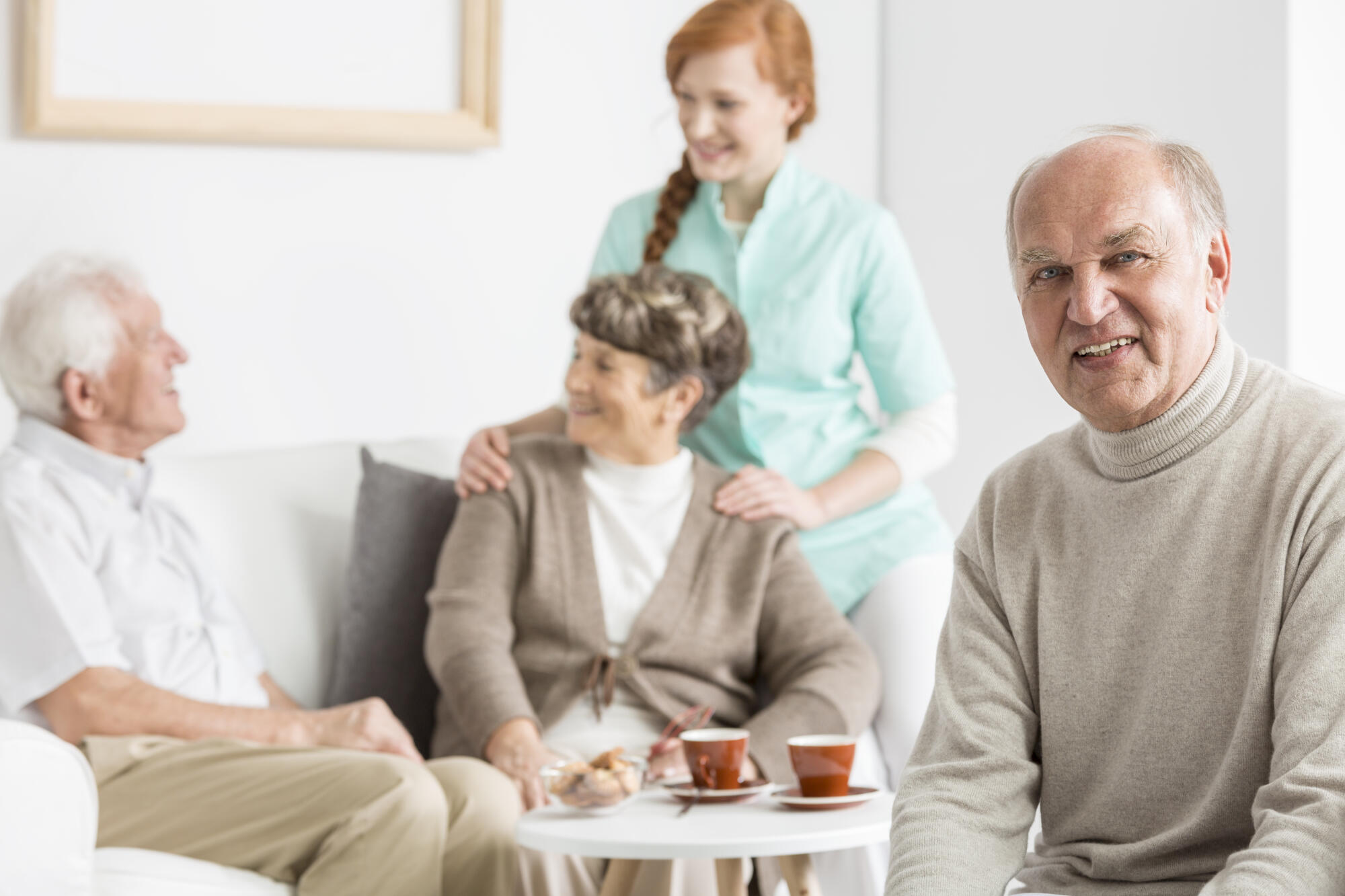 Smiled,Seniors,Spending,Time,At,Nursing,Home