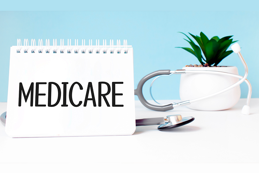 text medicare written notepad stethoscope