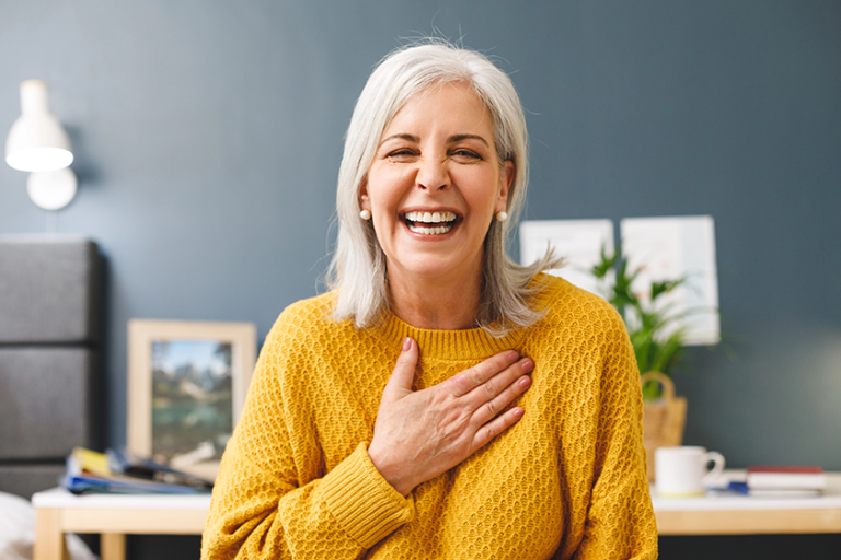 happy caucasian senior woman making video call happy caucasian senior woman making video call