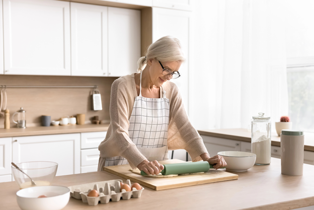 happy housewife inspired middle aged female happy housewife inspired middle aged female