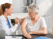senior diabetic woman visiting doctor