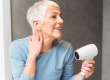 senior woman gorgeous smile glowing skin